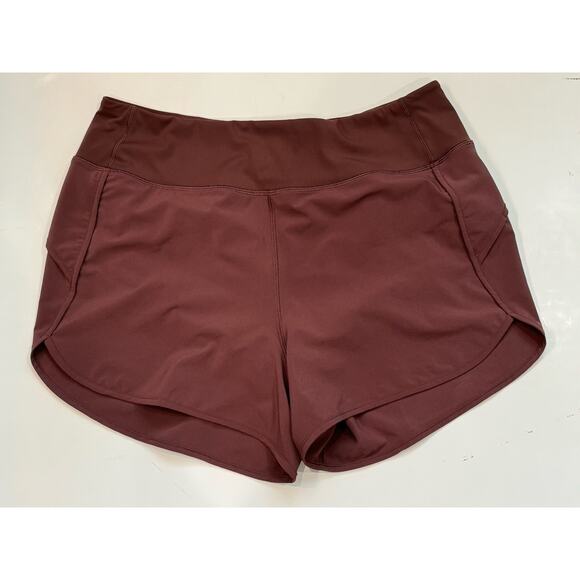 CRZ Yoga Women’s Running Active Workout Shorts Plum Large - Picture 1 of 9